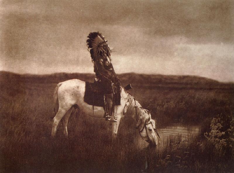 Edward Sherrif Curtis An Oasis in the Badlands